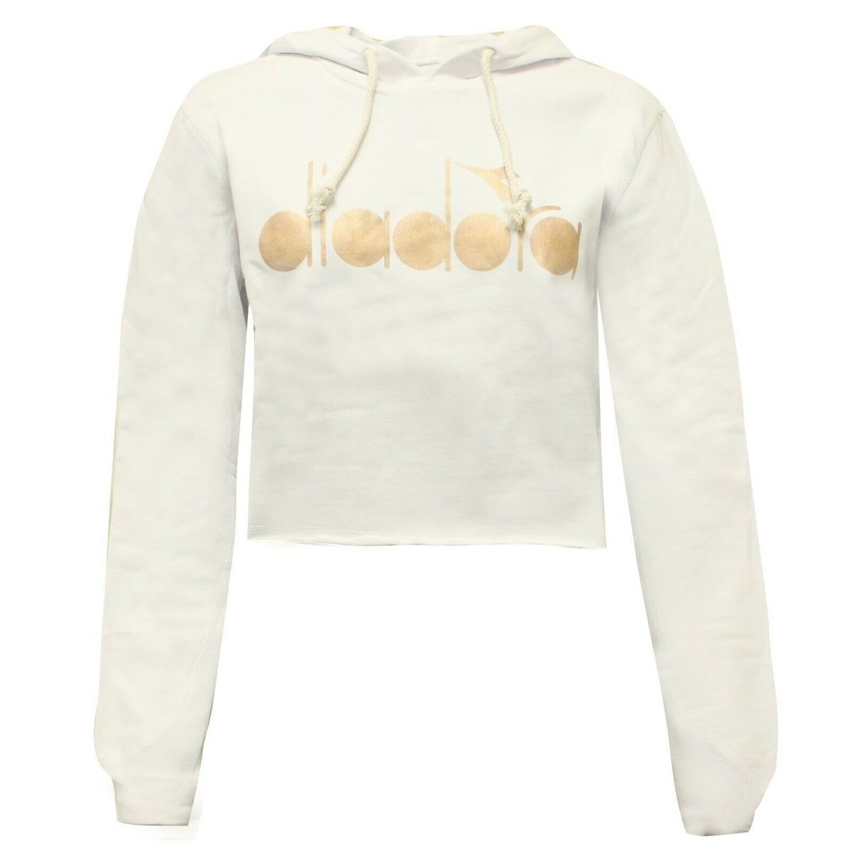 Kurzer Grafik-Hoodie mit Kordelzug