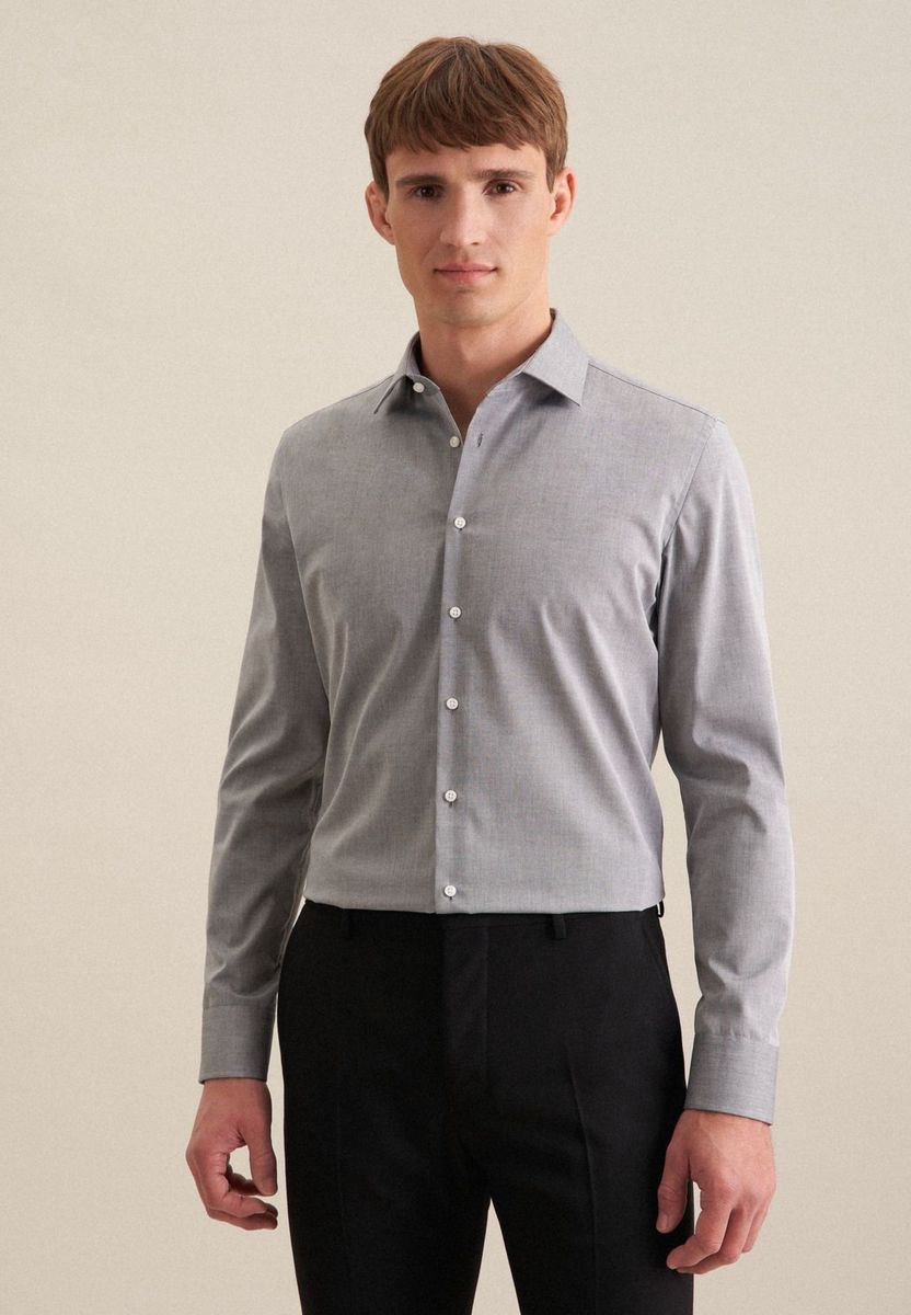 Slim Fit Business Hemd Langarm