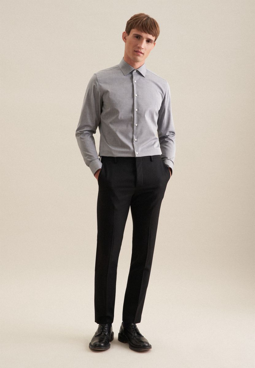Slim Fit Business Hemd Langarm
