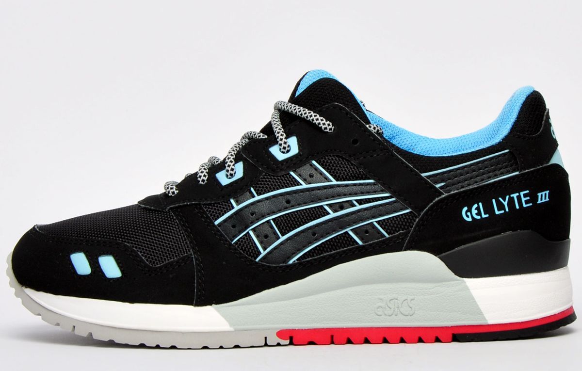 Schwarzer & Blauer Asics Gel-Lyte III Sneaker