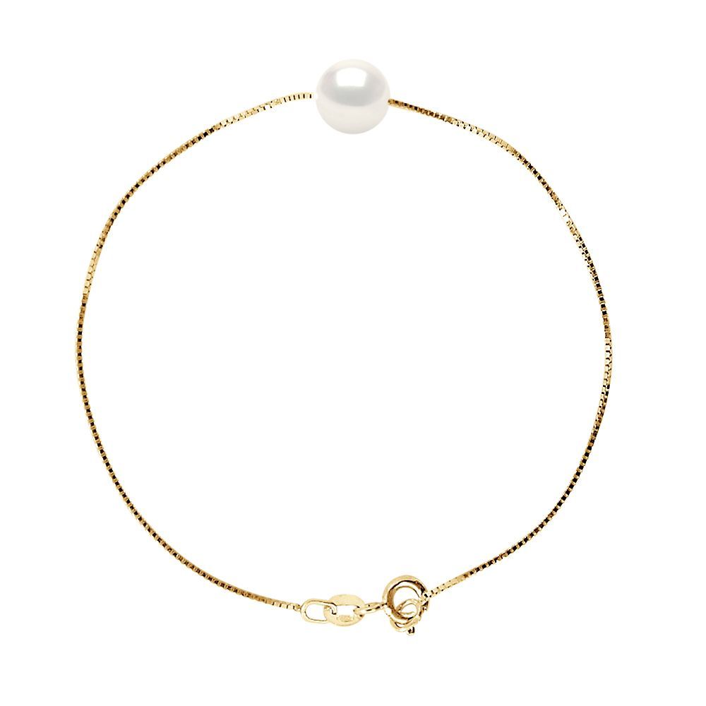 Zartes Perlenarmband aus Gold