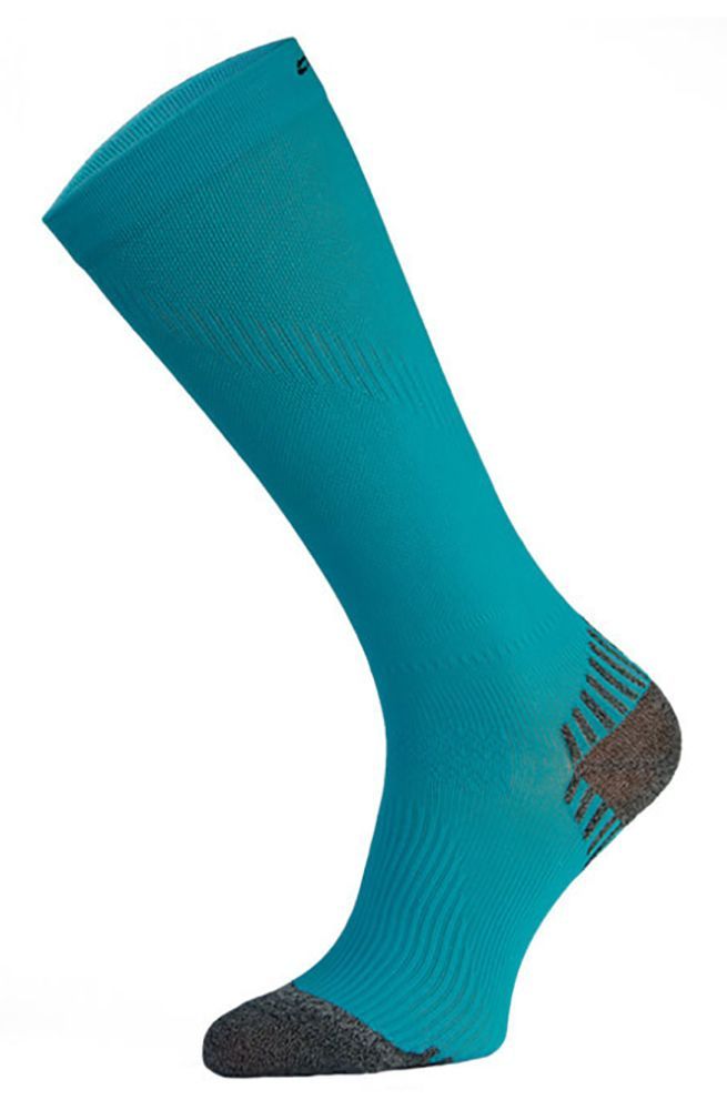 COMODO - 1 Paire Chaussettes Genou Sport Running Contention Homme Femme - Turquoise