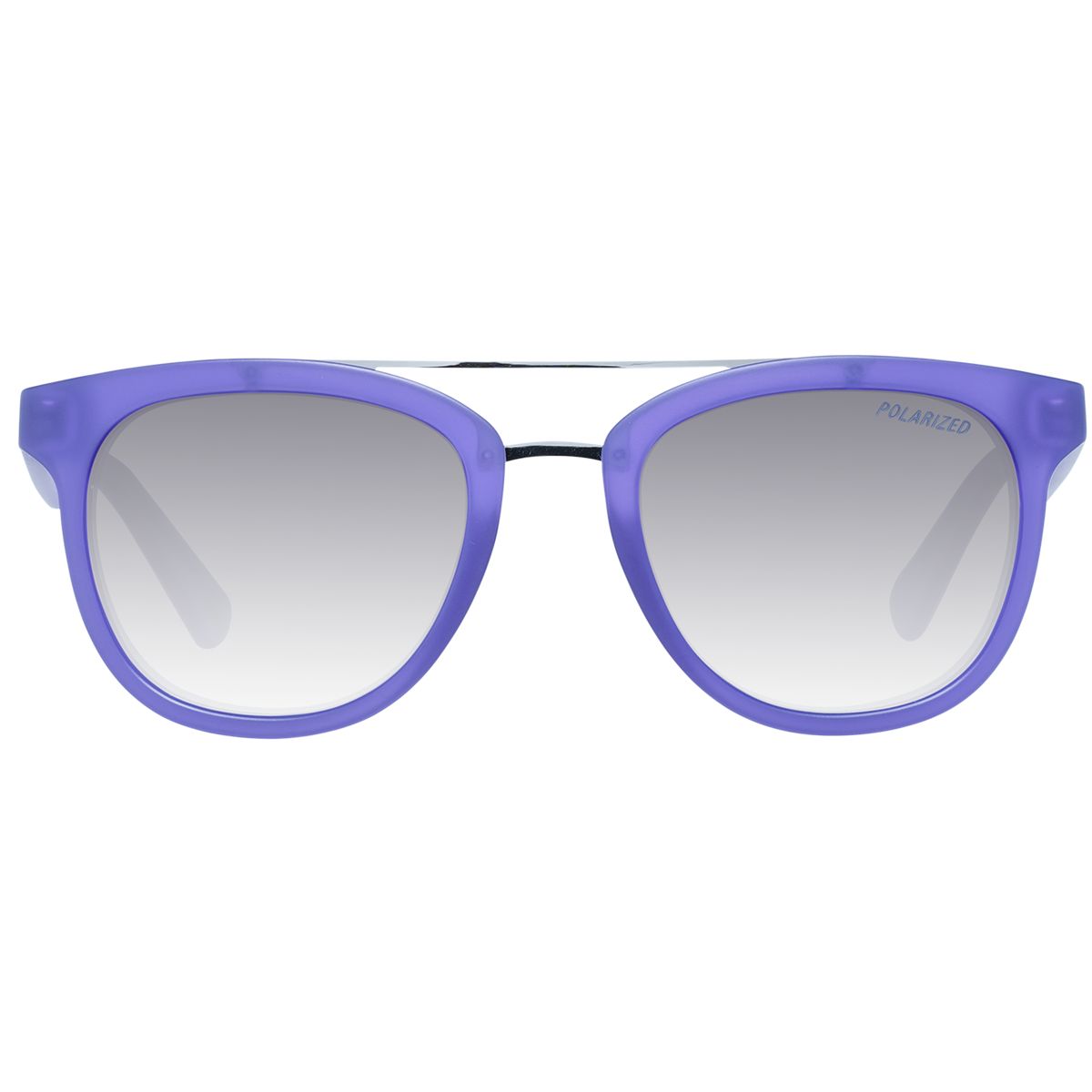 Quadratische Sonnenbrille mit transparentem Rahmen