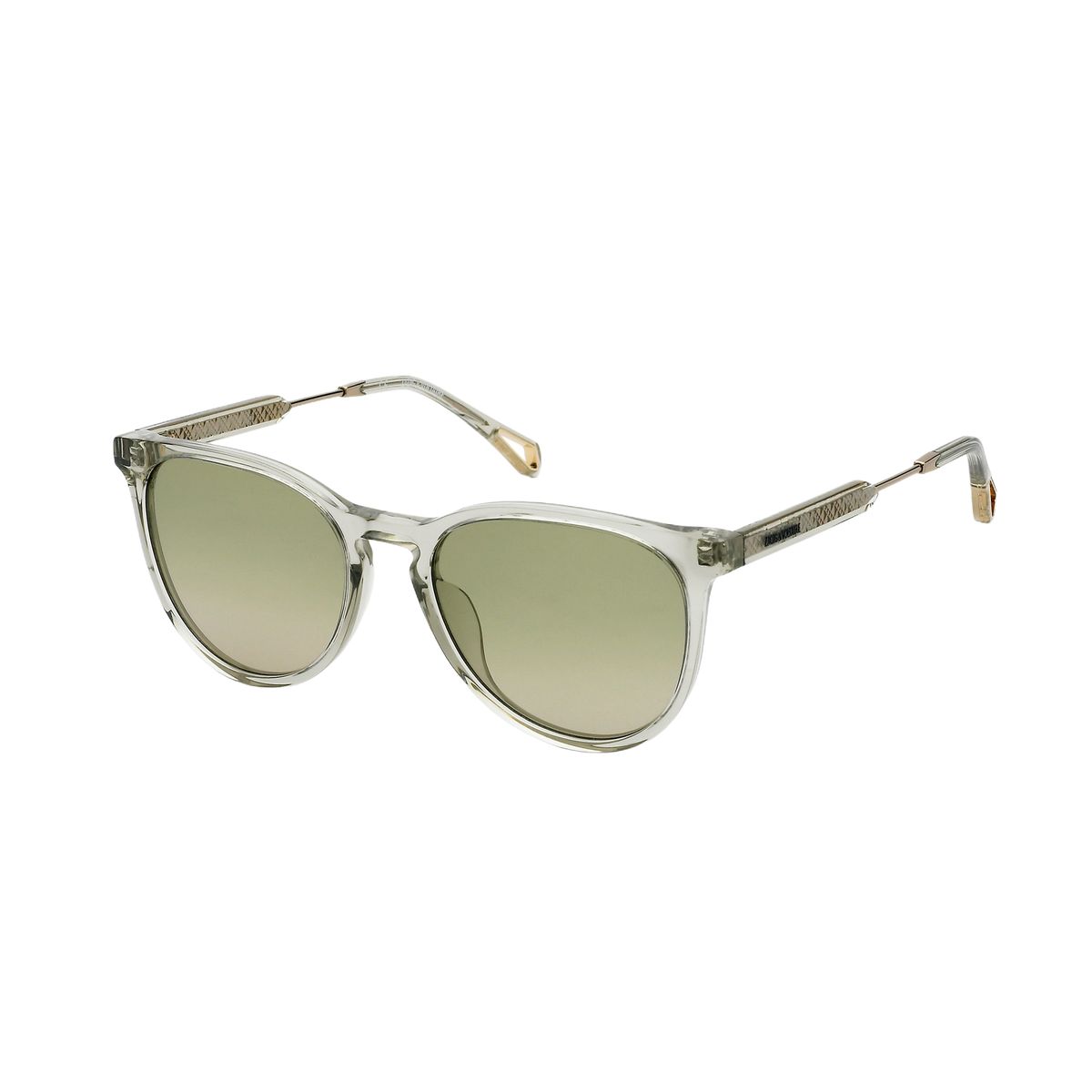 Sonnenbrille mit runden Acetat-Gestell