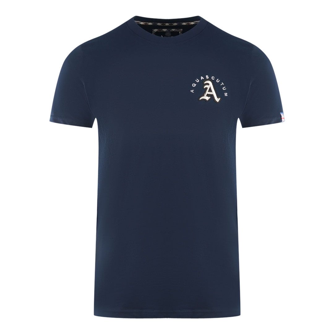 Besticktes Logo Baumwoll T-Shirt
