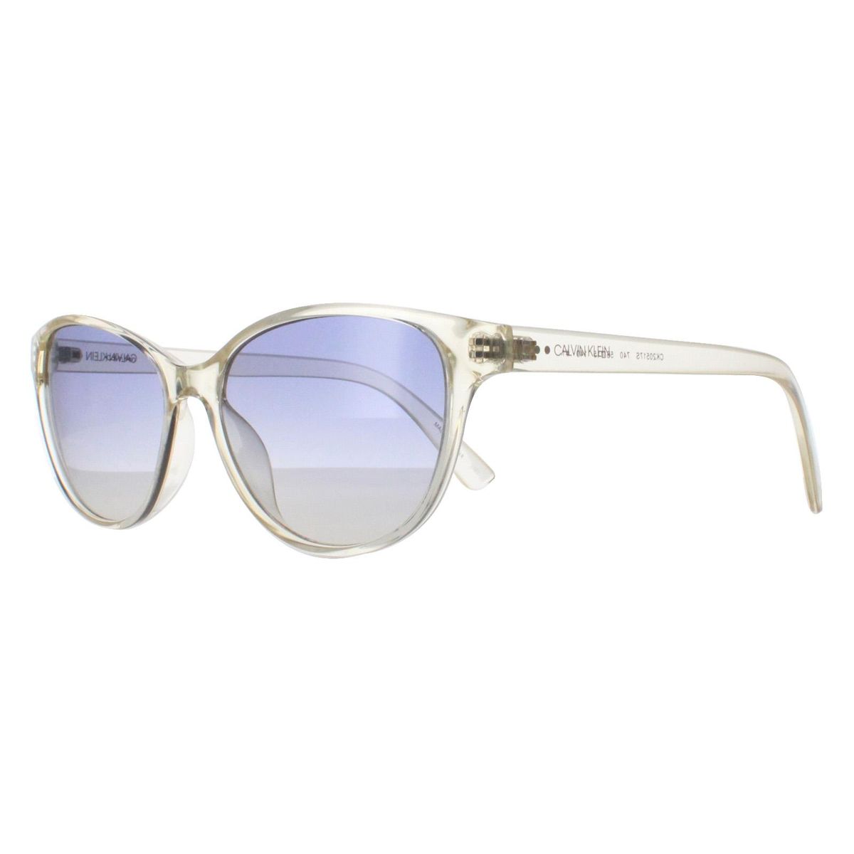 Kristall-Cateye-Sonnenbrille mit Farbverlauf