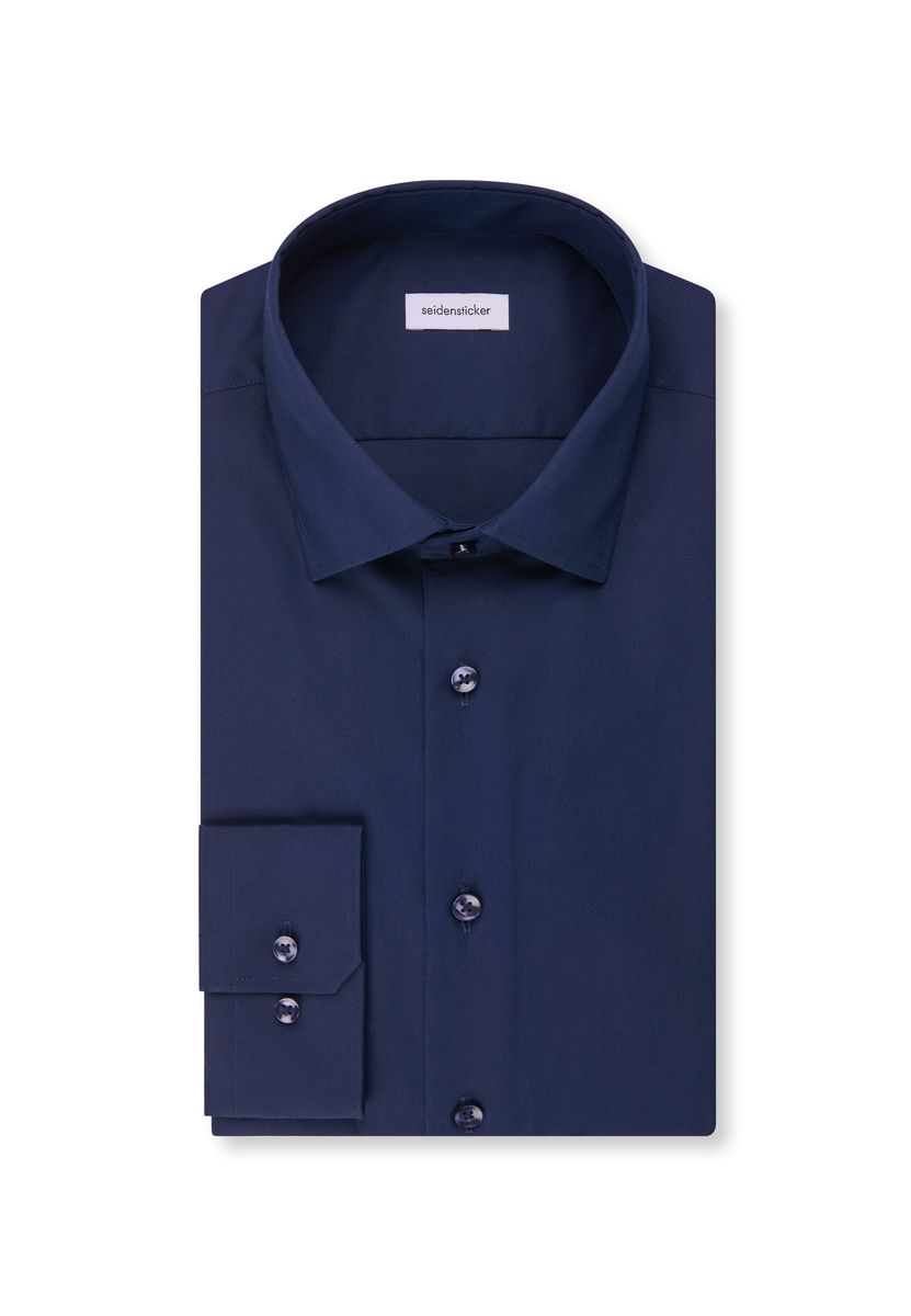 Slim Fit Popeline-Businesshemd