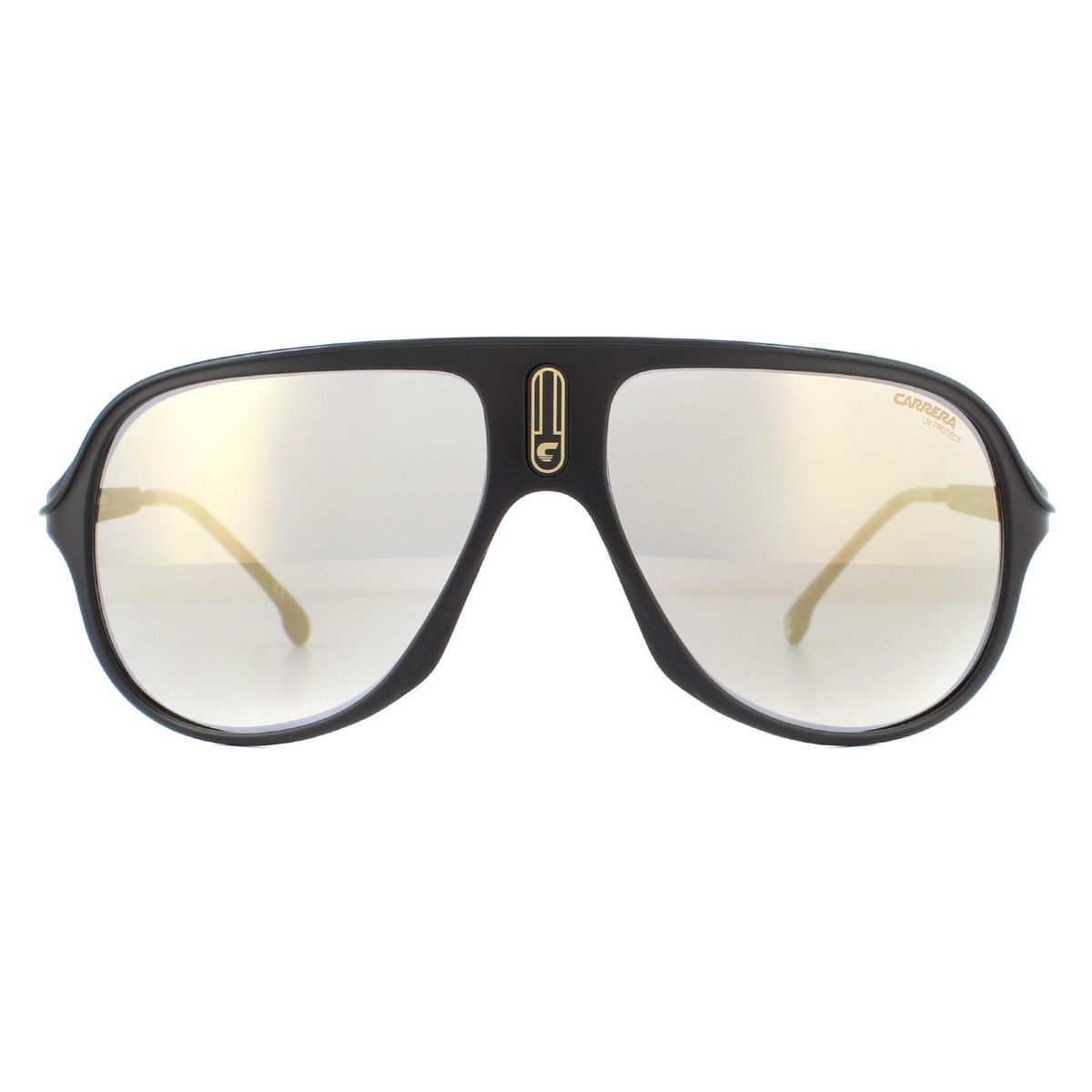 Retro-Pilotenbrille mit verspiegelten Gläsern