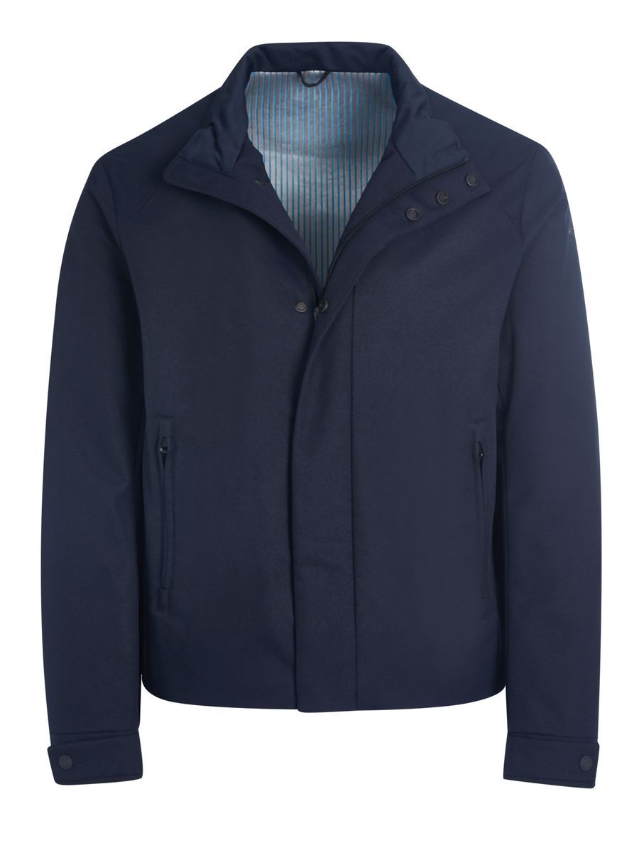 Moderne marineblaue Harrington Jacke für Herren