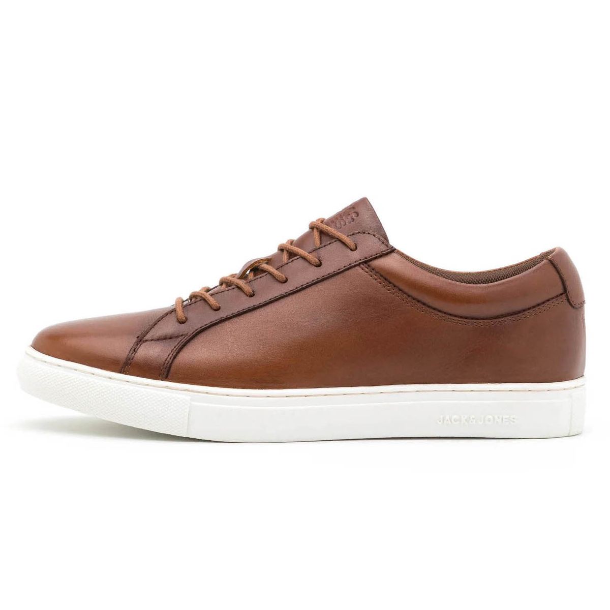 Herren Jfw Galaxy Leather von der Marke Jack & Jones. Der Schuh ist aus hochwertigem Leder gefertigt.  Marke: Jack & JonesModellname: Jfw Galaxy LeatherKategorie: HerrenschuheMaterialien: LederFarbe: cognacbraun