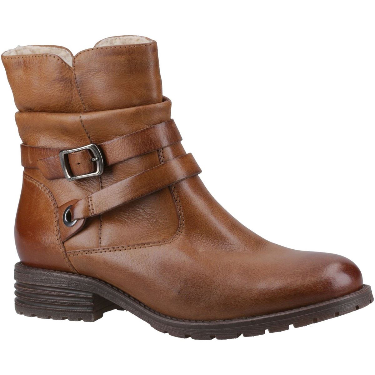 Hush Puppies Piper Leder Damen Tan Stiefel