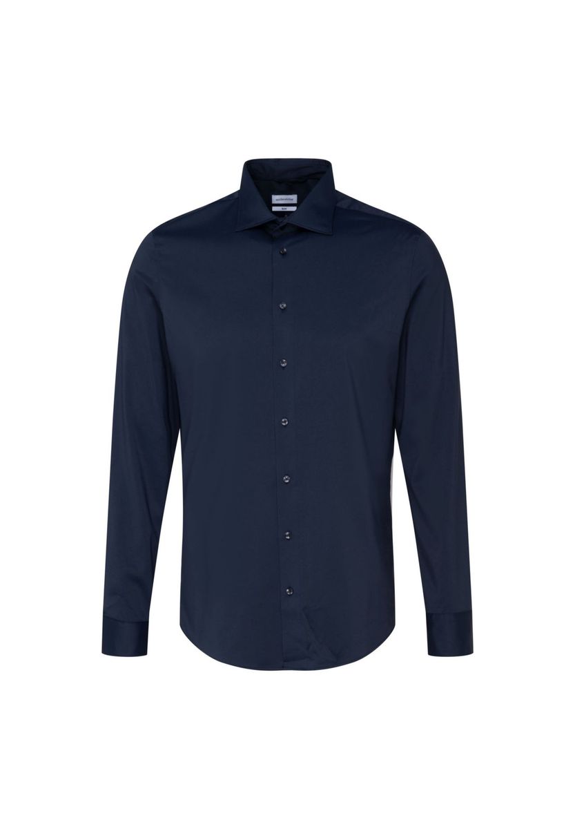Slim Fit Langarm Business Hemd