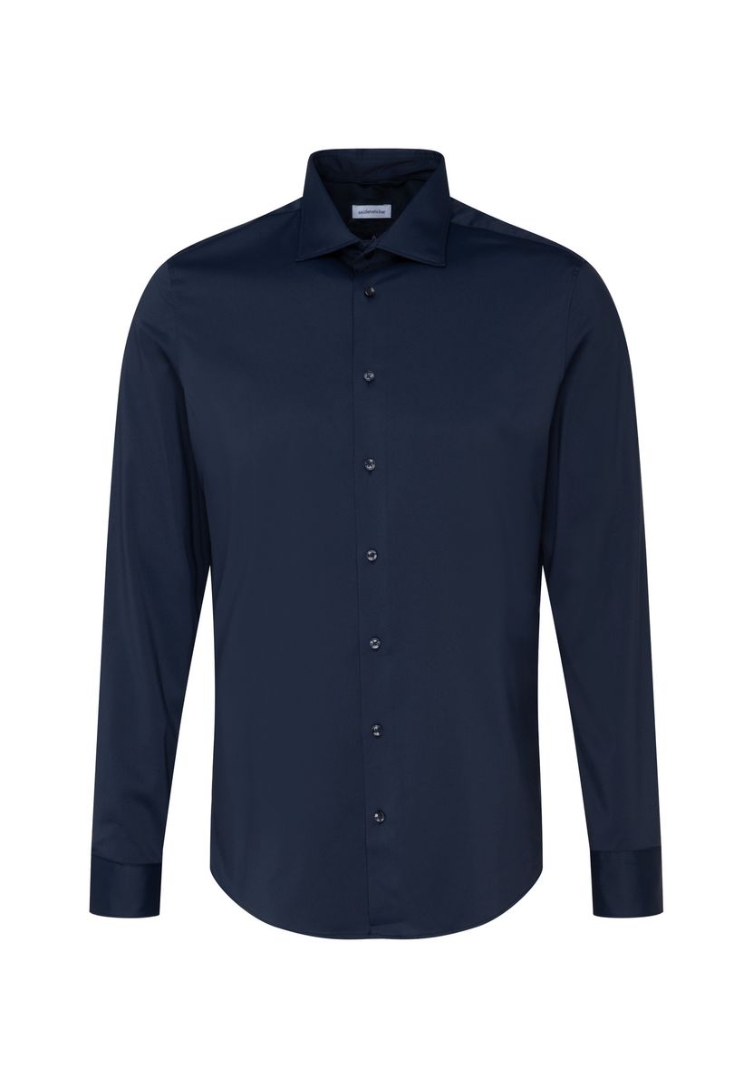Slim Fit Langarm Business Hemd