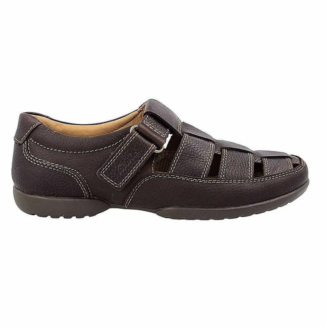 Herren Leder Fisherman Sandale Slipper
