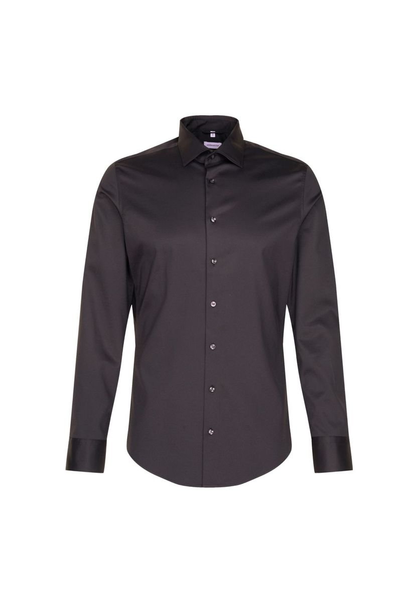 Schmales einfarbiges Hemd