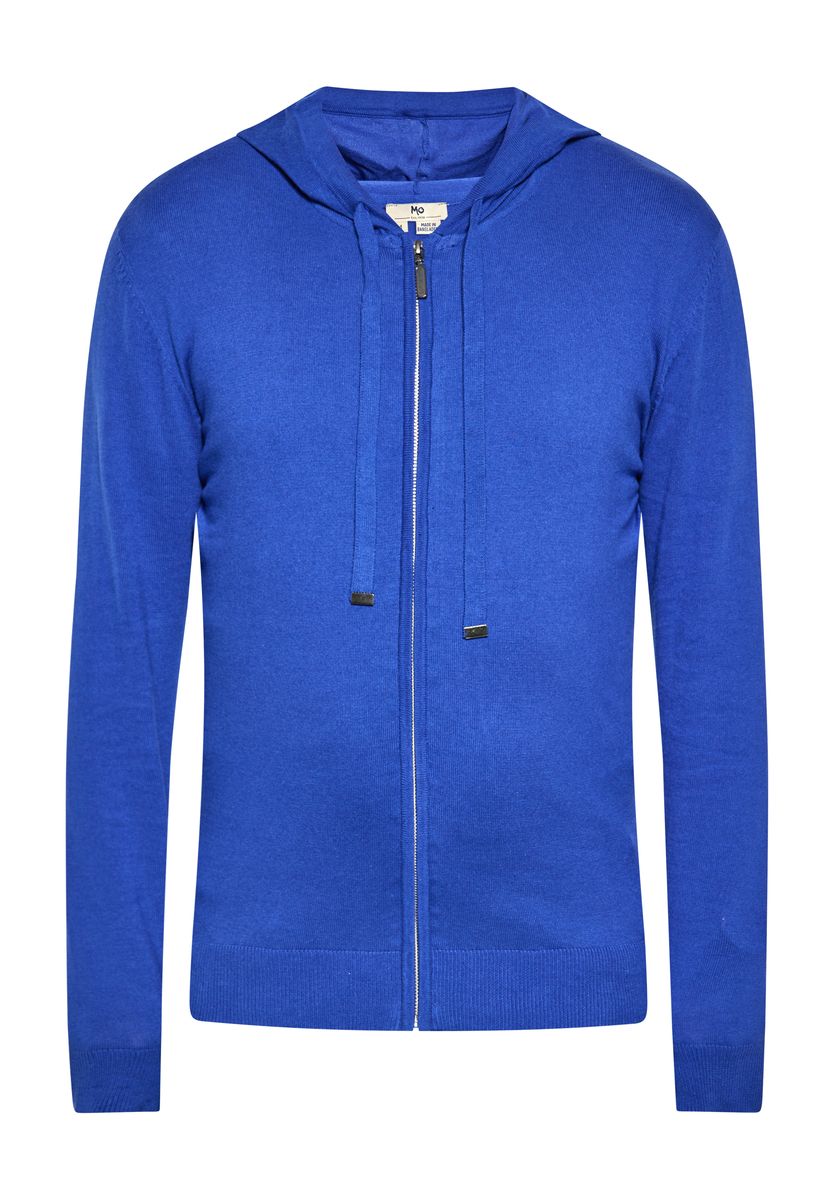 Herren Strickjacke mit Kapuze und Reißverschluss