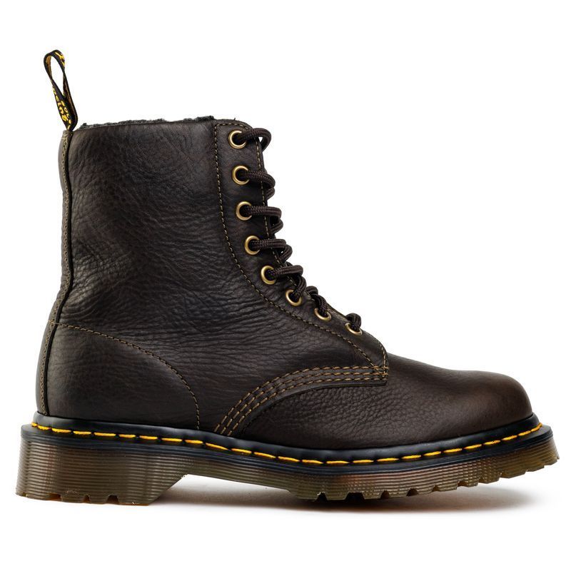 Schnürstiefelette mit Fellfutter