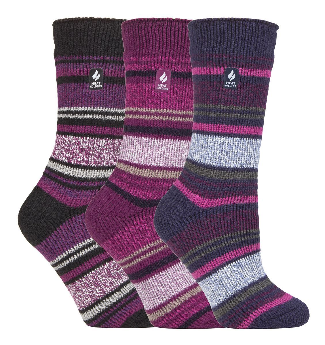 HEAT HOLDERS - 3er-Pack Multipack Damen Isolierte Thermo-Socken für den Winter - Palma