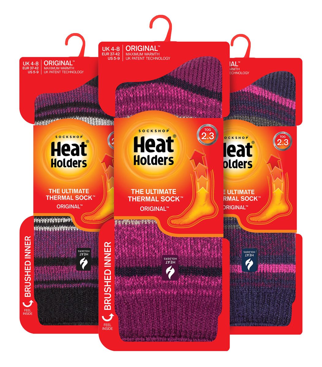 Hochleistungs-Thermo-Socken mit Streifenmuster