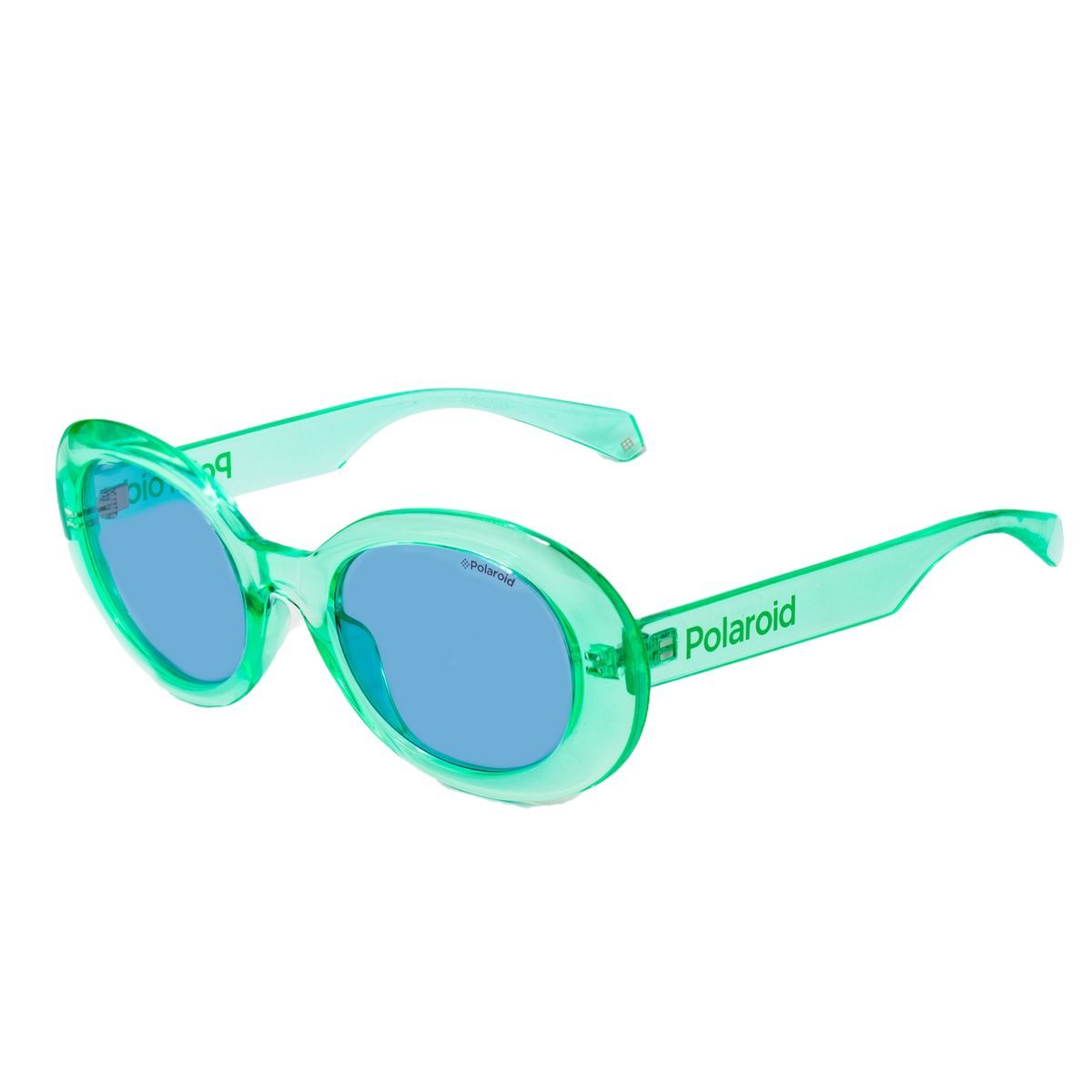 Sonnenbrille mit ovalem Rahmen und getönten Gläsern