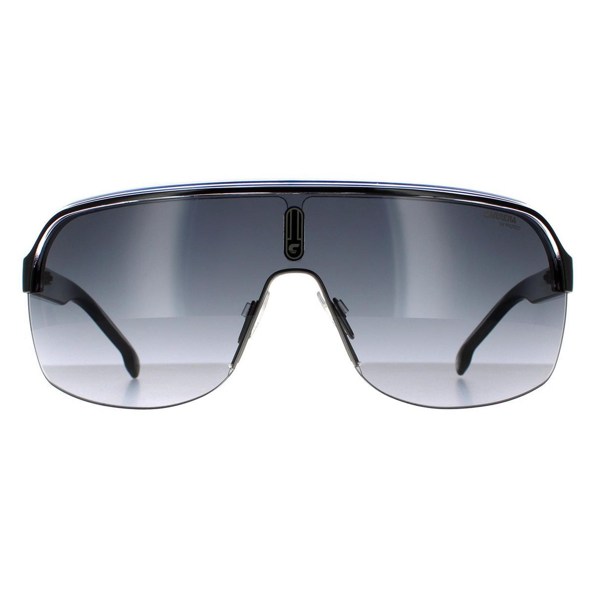 Schild Visor Sonnenbrille Dunkelgrau Verlauf