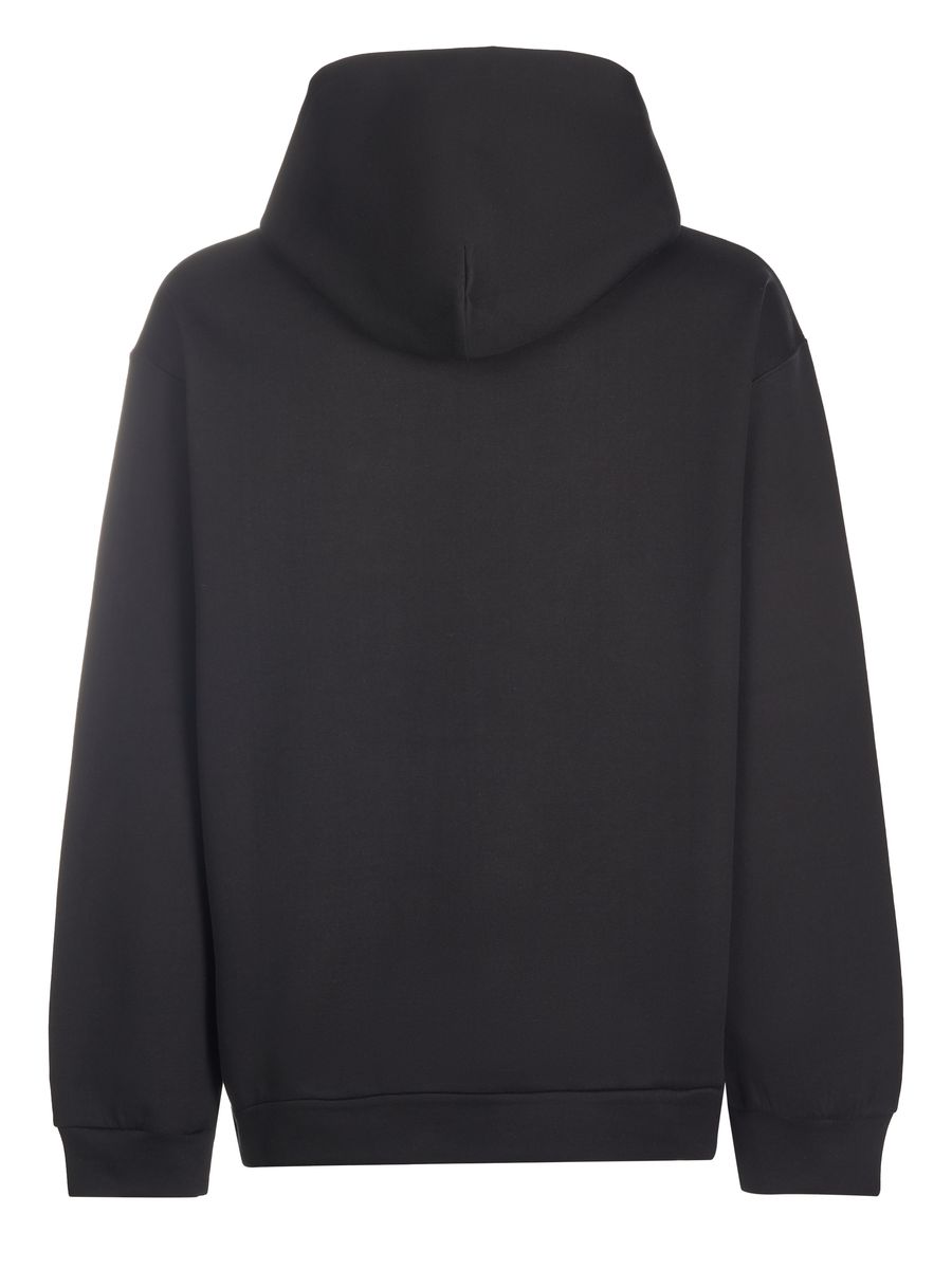 Oversized Kapuzenpullover mit Logo-Prägung