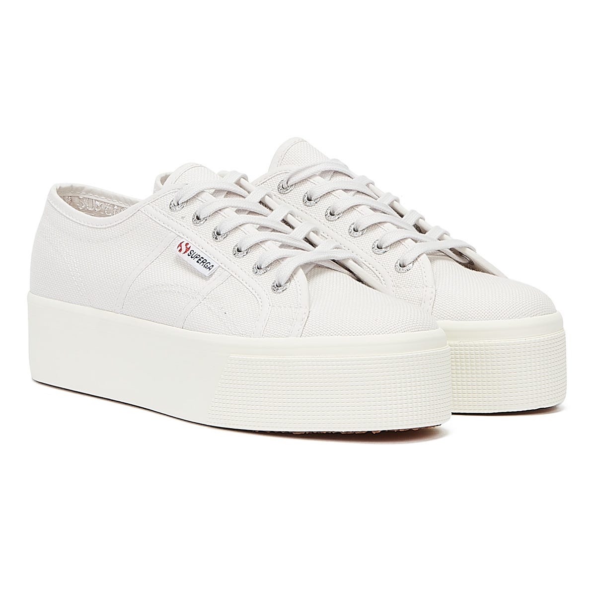 Superga Classic Flatforms 2790 Damen Grau Turnschuhe