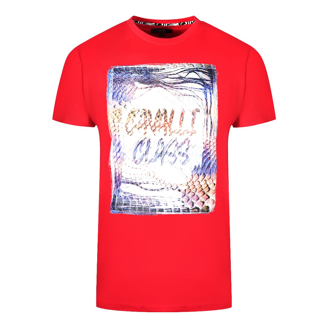 Baumwoll T-Shirt mit grafischem Box-Logo
