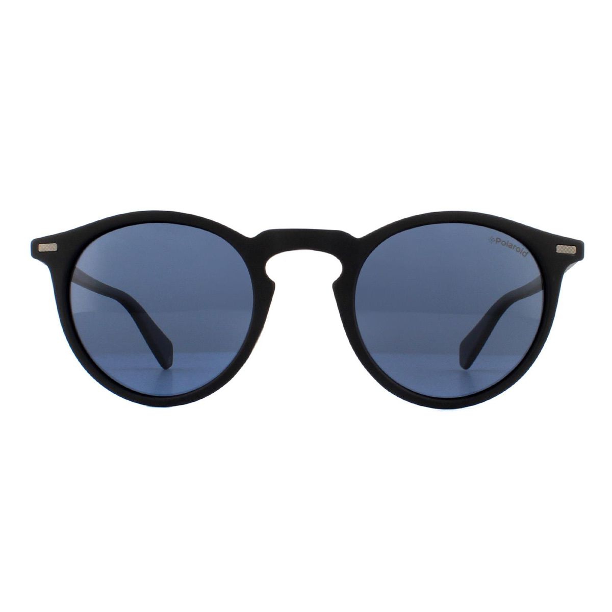 Runde, matte, schwarze, polarisierte Sonnenbrille