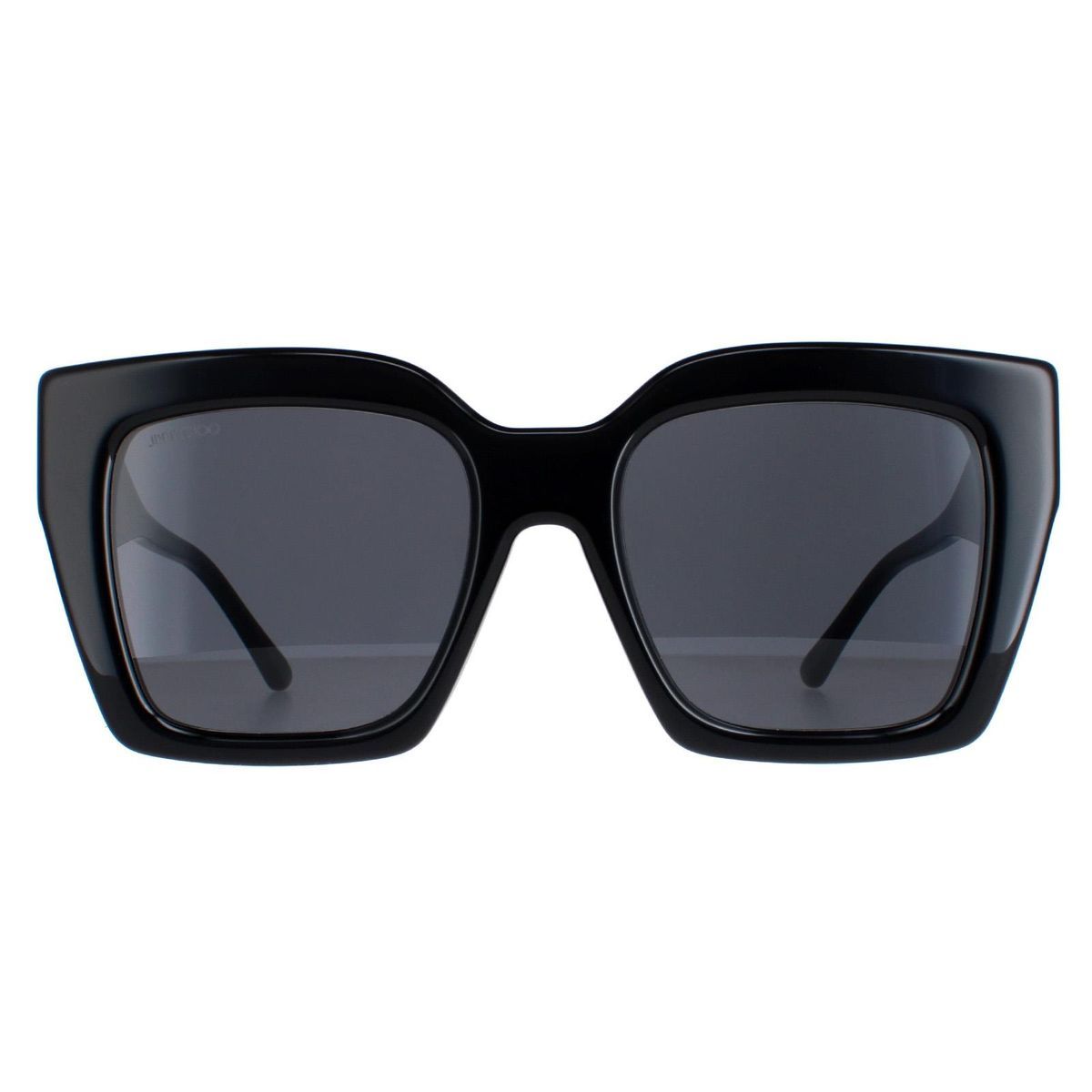 Quadratische Sonnenbrille mit schwarzem Rahmen