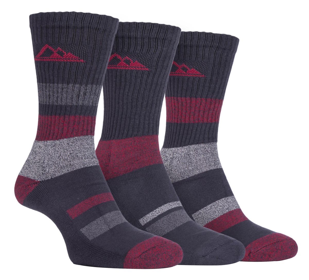 Gepolsterte Wandersocken Dreierpack
