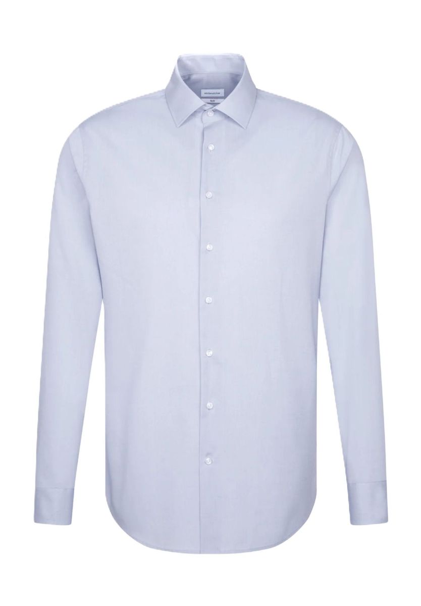 Slim Fit Business Hemd Baumwoll-Popeline