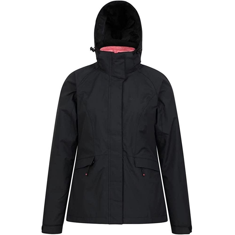 Mountain Warehouse Womens/Ladies Thunderstorm 3 in 1 Wasserdichte Jacke (Schwarz)