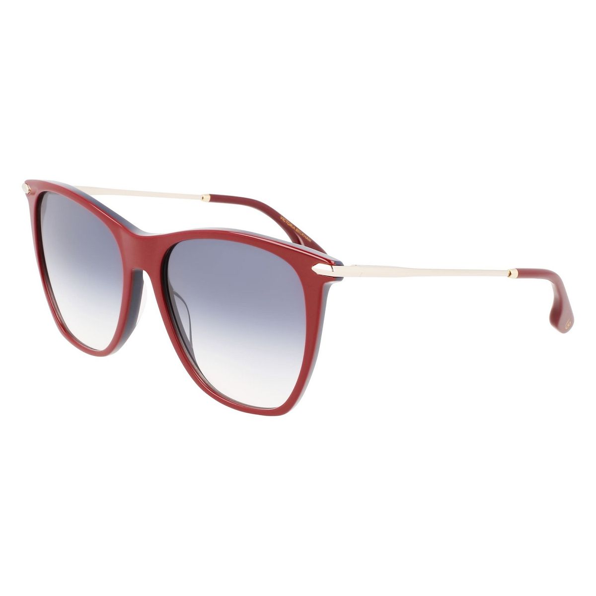 Moderne Burgunderfarbene Cat-Eye Sonnenbrille