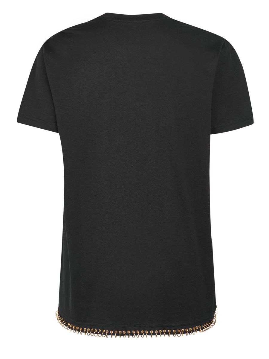 Jersey-Top mit Piercing-Saum
