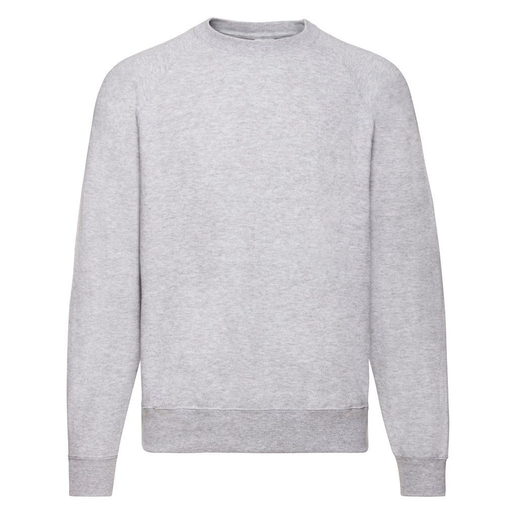 Klassisches meliertes graues Raglan-Sweatshirt