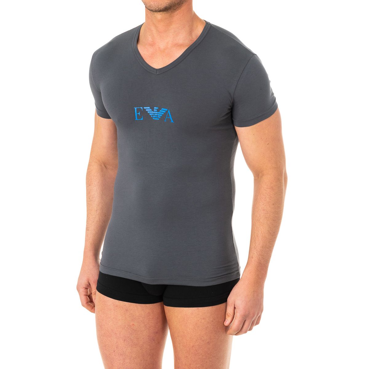 Herren Kurzarm T-Shirt mit V-Ausschnitt