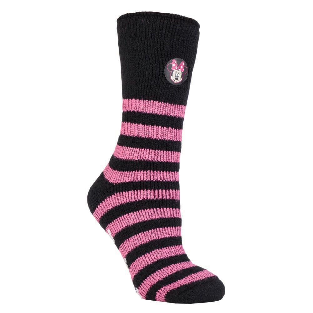 Wärmehalter - Damen dicke, niedliche, weiche, rutschfeste, kuschelige Eeyore Thermal Slipper Socken mit Griffen - Minnie Mouse