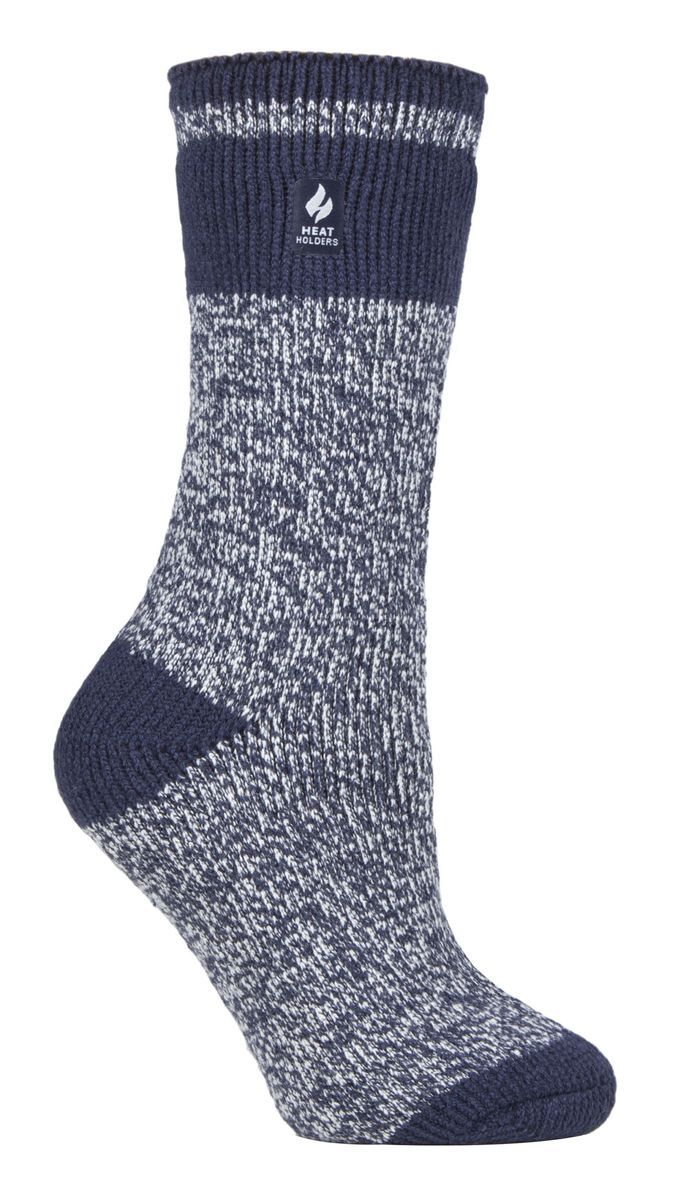 Wärmehalter - Damen Thermosocken für den Winter | Outdoor & Indoor Socken | Kuschelig & Flauschig | Geschenke für Frauen - Soft Navy (Sydney)