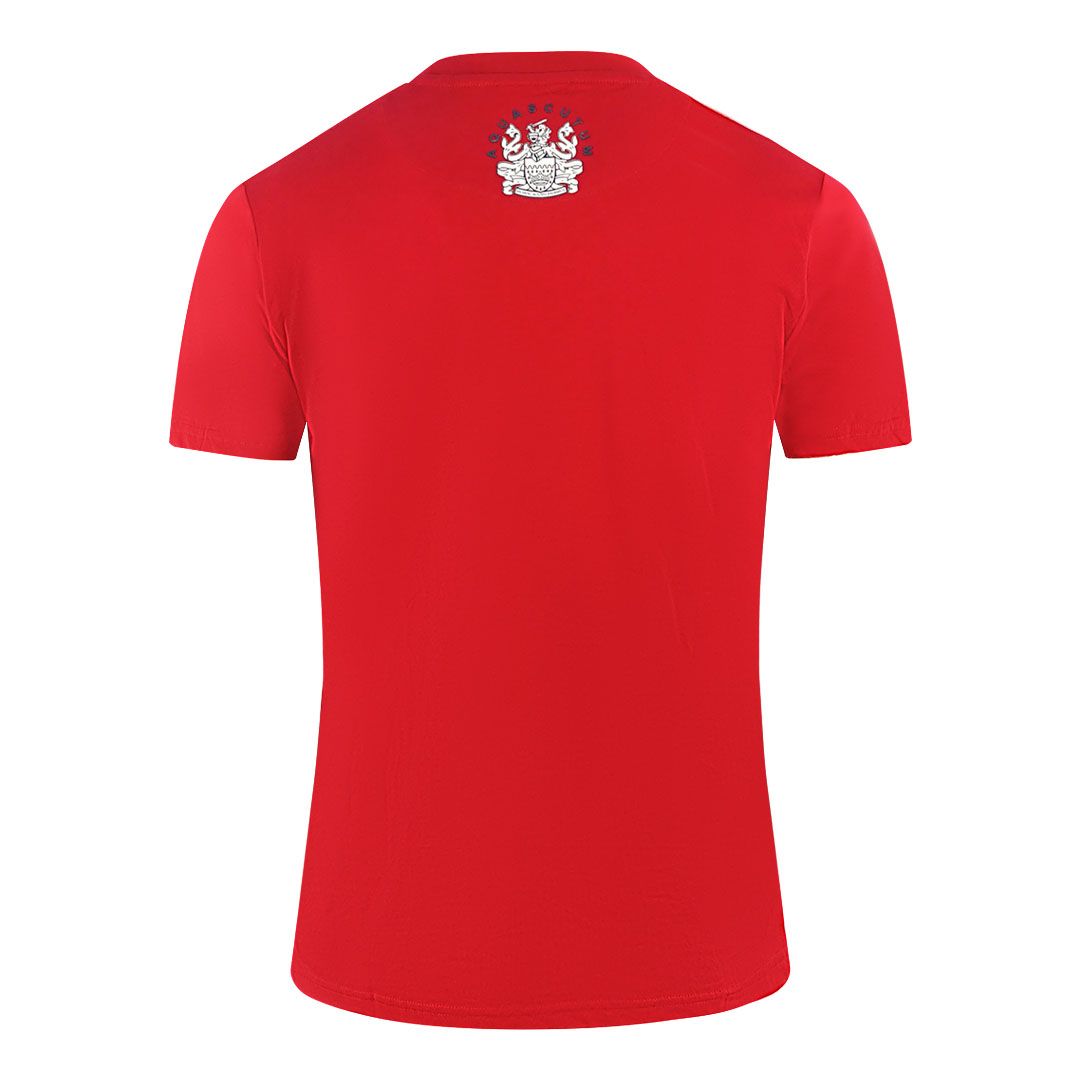 Baumwoll-T-Shirt mit Logo-Stickerei