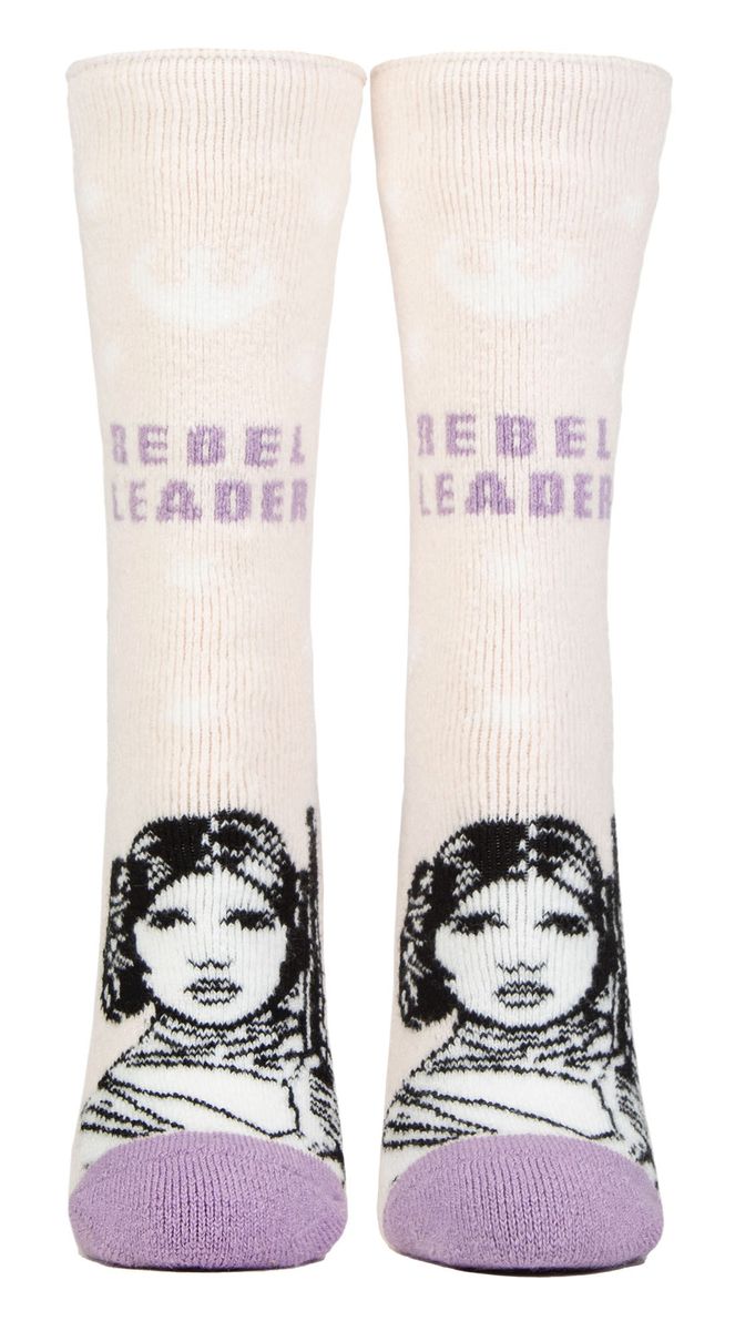 Womens Princess Leia Socken | Heat Holders Lite | Novelty Thermal Star Wars Socken für Damen - Prinzessin Leia