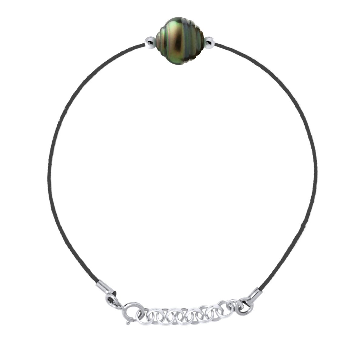 Tahitiperlen-Kordelarmband