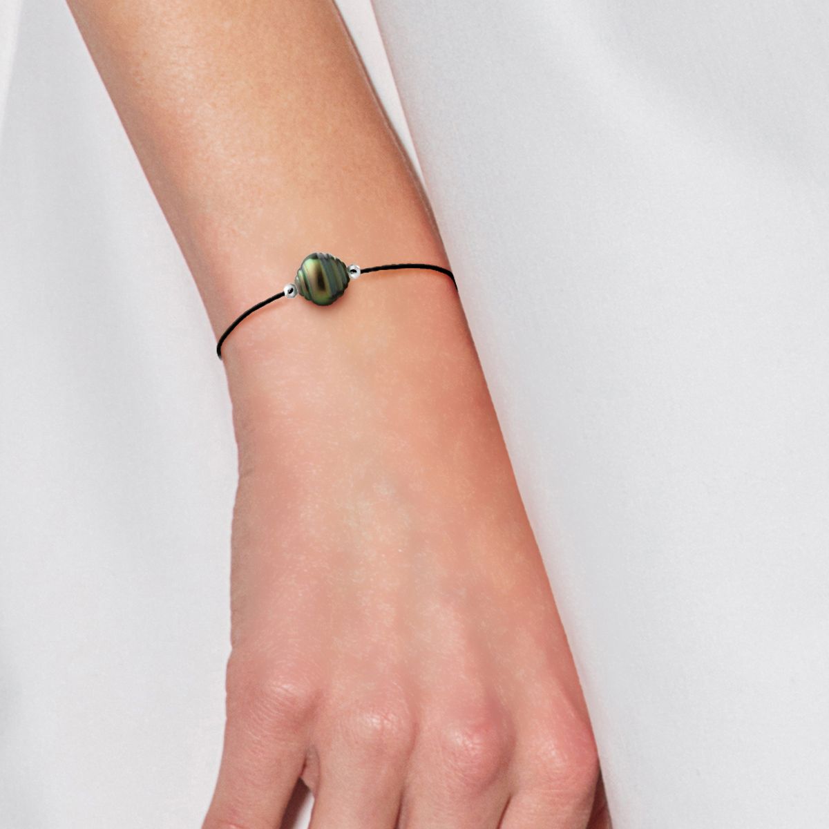 Armband mit gravierter Tahiti-Perle
