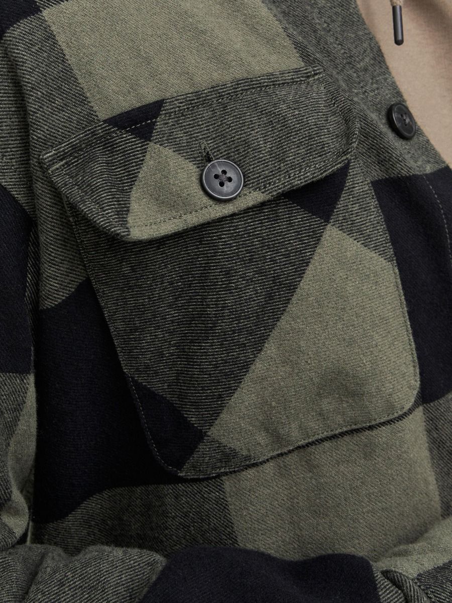 Kariertes Overshirt aus Flanell