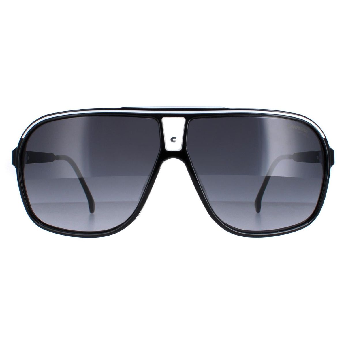 Aviator Sonnenbrille Schwarz & Weiß