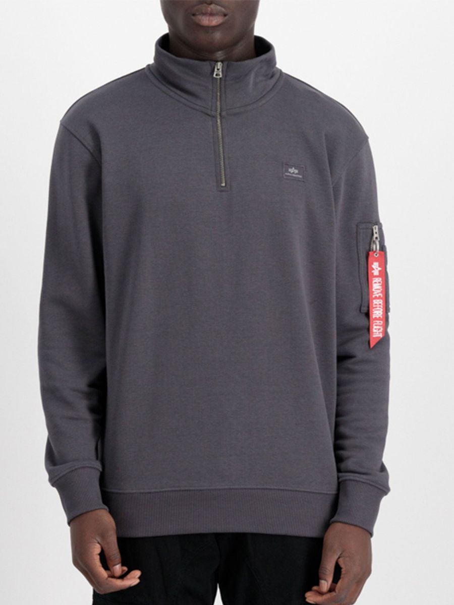 Modernes Half-Zip-Pullover-Sweatshirt
