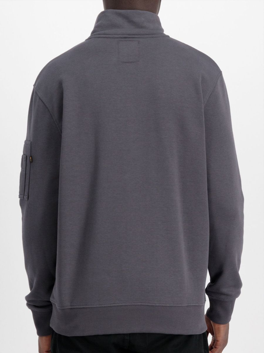 Utility-Sweatshirt mit halbem Reißverschluss