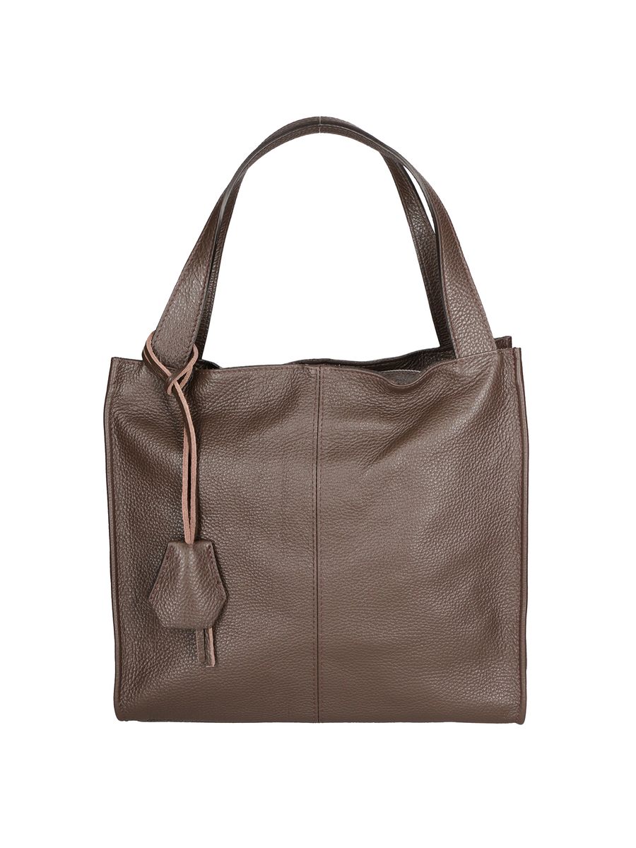 Ledertasche mit Schulterriemen und Griff