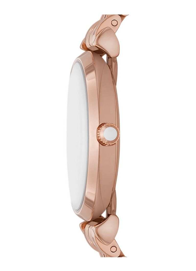 Elegante T-Bar Uhr mit Pavé-Zifferblatt