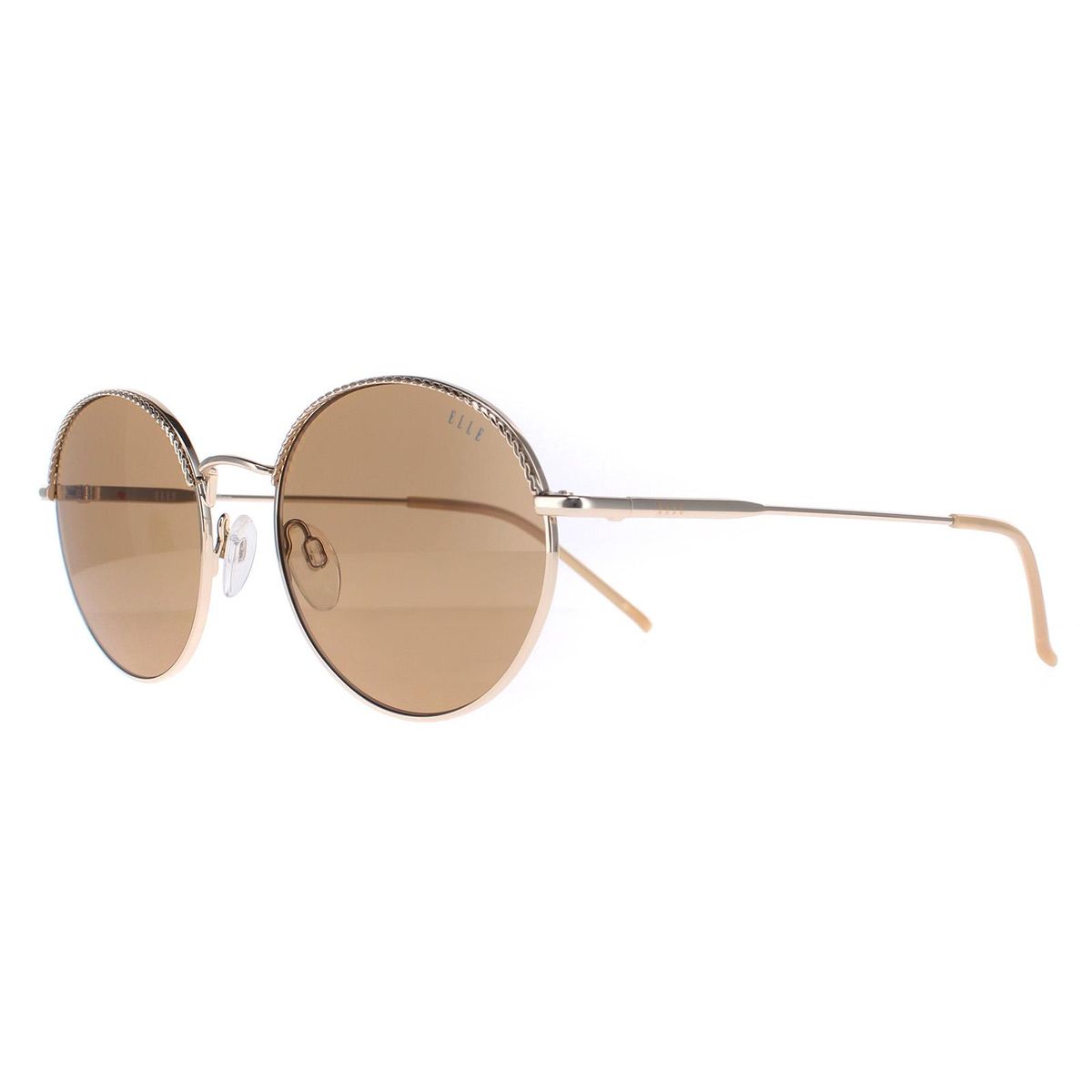 Elegante runde Metall-Sonnenbrille